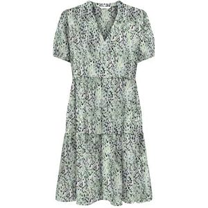 ONLY Dames Onlnova Life Vis Thea Sleeve Dress AOP, Quiet Green, M