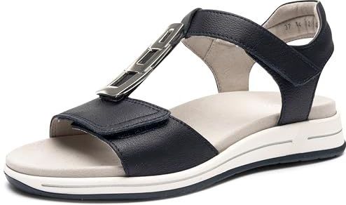Merk - Model - Sandalen - Effen - Leer - Velcro Sluiting