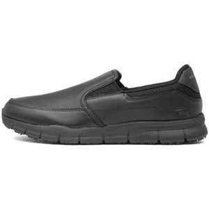Skechers Heren NAMPA Groton Loafer, zwart synthetisch/Pu, 7 UK, Zwarte Synthetische Pu, 41 EU