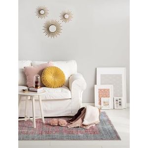 benuta Tapijt Visconti grijs/roze 120x180 cm | modern tapijt voor woon- en slaapkamer