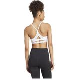 Sport BH - Gebogen Halslijn - Zwart - 89% Polyester - 11% Elastaan