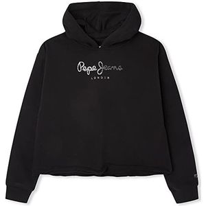 Pepe Jeans Elicia Sweatshirt voor meisjes, Zwart, 4 Jaren