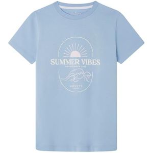 Hackett London Jongens Summer Vibes T-shirt, blauw (Oxford Blue), 15 jaar, Blauw (Oxford Blue), 15 jaar