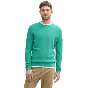 TOM TAILOR heren trui, 37437 - Bright Jade Green Melange, XL