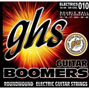 GHS Double Ball End Boomers - DB-GBL - Elektrische gitaarsnaarset, Light, 010-.046, Double Ball