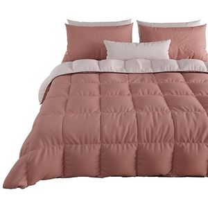 PETTI Artigiani Italiani - Winterdekbed voor tweepersoonsbed, effen, tweezijdig, 100% Made in Italy