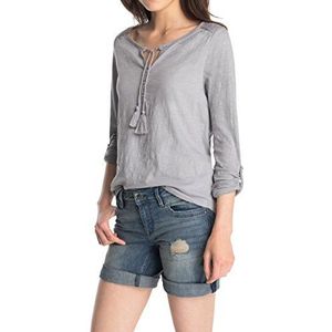 ESPRIT Dames shirt met lange mouwen, grijs (Misty Grey 464), XXL