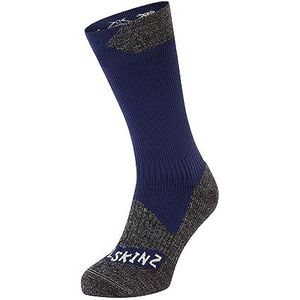 SEALSKINZ Raynham Waterdichte halfhoge sok voor alle weersomstandigheden, blauw/mergelgrijs, S