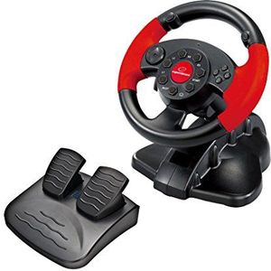 Esperanza EG103 Gaming stuurwiel PC/PSX/PS2/PS3 USB High Octane zwart/rood