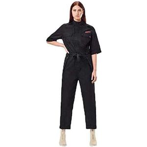 G-STAR RAW Dames Field Straight Jumpsuit, Dk Black A504-6484, S