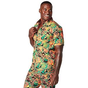 Zumba Fitness Heren Get Tropical Short Sleeve Button Up mannen Tops