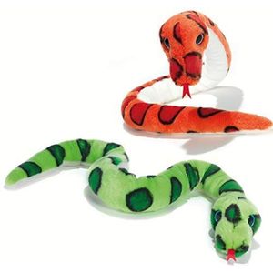 Plush & Company Pluche & Company_15905 Twister Snake 100 cm. Lengte-Grote Ogen-2 Kleuren, Multi Colour