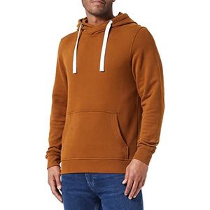 TOM TAILOR Uomini Basic hoodie sweatshirt 1033000, 21652 - Equestrian Brown, 3XL