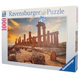 Ravensburger - Puzzel Val van de Tempel, Agrigent, puzzel met 1000 stukjes, puzzel voor volwassenen, puzzels en hobby's, cadeaus voor volwassenen, 70 x 50 cm