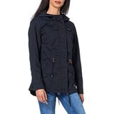 ONLY Damesjas linnen parka, blauw grafiet II, XS