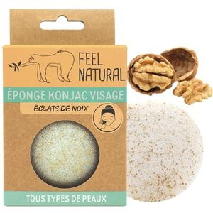 Feel Natural Konjac-spons met notensplinters