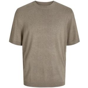 JACK & JONES Jprccwilliam Knit Crew Neck Ss Sn, grijsbeige, XXL