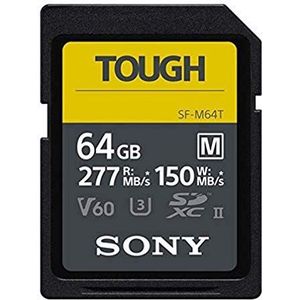 Sony SF-M64T SD-geheugenkaart (64 GB, UHS-II, SD Tough, M-serie)