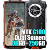 Blackview BV8200 4G Téléphone Portable Incassable 2025, 36Go+256Go/2TB, Double Écran 6.5"" FDH+, Android 14 Téléphone Débloqué, 8800mAh Smartphone Incassable Etanche, NFC,OTG,GPS,2 Ans Garantie, Orange