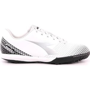 Diadora Pichichi 6 Tfr voetbalschoenen voor heren, Wit Zilver Dd Zwart, 38.5 EU