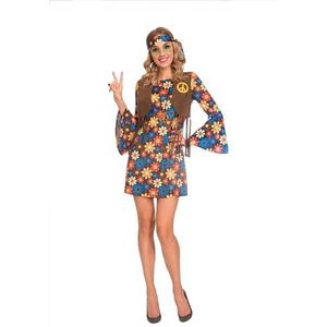 Amscan 9905122 - Dames 1960's Groovy Hippie Vrouw Fancy Dress Kostuum Maat: 8-10