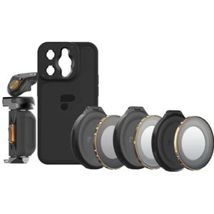 PolarPro - LiteChaser iPhone 14 Pro - Directors Kit - Incl. iPhone 14 Pro hoesje - LiteChaser iPhone 14 Grip - VND 3-5 Filter - CP Filter - VND 3-5 Mist Filter - Bluetooth Sluiterknop