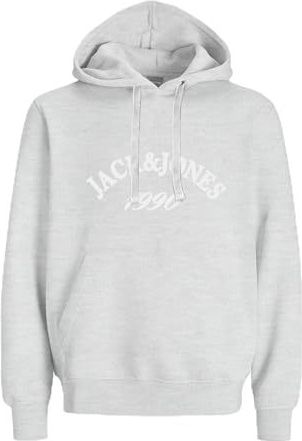 JACK & JONES Sweatshirt 'JORBLEECKER'  beige / wit gemêleerd