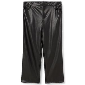 Noisy may Nmandy Yolanda Pu Hw Wide Pants Curve S broek voor dames, zwart, 54 NL