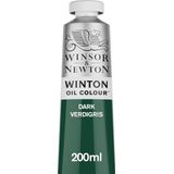 Winsor & Newton 1437405 Winton fijne olieverf van hoge kwaliteit met gelijkmatige consistentie, lichtecht, hoge dekkingskracht en rijk aan pigmenten - 200ml Tube, Dark Verdigris