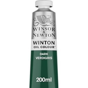 Winsor & Newton 1437405 Winton fijne olieverf van hoge kwaliteit met gelijkmatige consistentie, lichtecht, hoge dekkingskracht en rijk aan pigmenten - 200ml Tube, Dark Verdigris