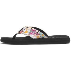 Rocket Dog - Adios Sandalen - Zwart - Textiel - Rubber Zool - Bloemenprint