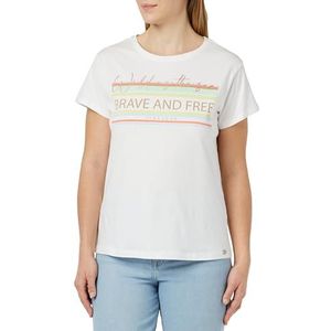 Brave and Free T-shirt, wit, L
