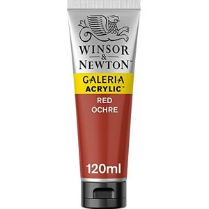 Winsor & Newton 2131564 Galeria acrylverf, hoge pigmentatie, lichtecht en verouderingsbestendig, romige vloeiende consistentie - 120ml Tube, Red Ochre