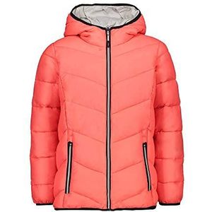 CMP Meisjes Feel Warm Flock Padded Jacket, Red Fluo, 116 cm