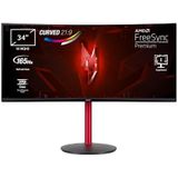 Acer Nitro XZ342CUPbmiiphfx - 34 inch - WQHD Gaming Monitor - Gebogen - 165 Hz