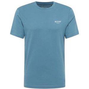 MUSTANG - Austin - T-shirt - Opaal/Wit