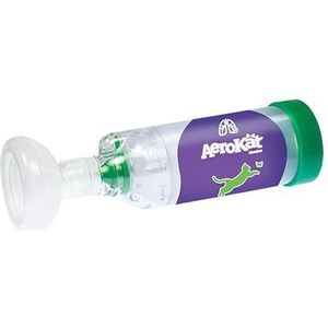 Aerokat - De originele Aerokat Feline - Aerosol Kamer Inhalator - Spacer voor Katten en Kittens - Met Exclusieve Flo-Vu Indicator