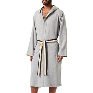 BOSS Heren Iconic F. Terry Robe Dressing Gown, Medium Grey33, XXL