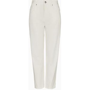 Armani Exchange Dames Seven Magic Mountain, cropped fit, logo patch, jeans, wit, 30, wit, denim, 30 NL