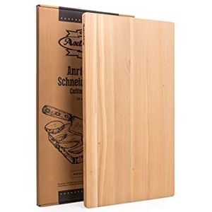 Axtschlag XXL werk- en snijplank, edel kersenhout, 700 x 400 x 25 mm, extra grote keukenplank, massief hout, onderhoudsvriendelijk, aan beide zijden te gebruiken