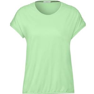 Cecil Dames B321291 Decoratief T-shirt, Matcha Lime, M, Matcha Limoen, M