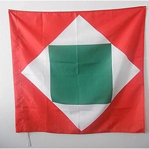 Italiaanse Republiek 1802-1805 Vlag 90x90 cm voor een paal - voormalige Italiaanse vlaggen 90 x 90 cm - Banner 3x3 ft met gat - AZ FLAG