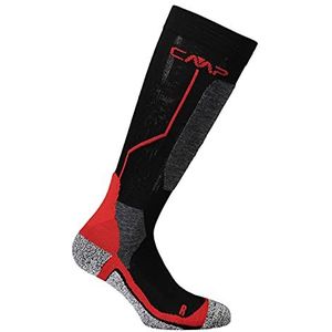 CMP Ski wol sokken 3I49377, Nero-Ferrari, 43/45