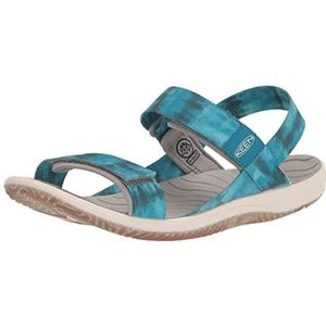 KEEN Elle Backstrap, sandalen, uniseks, kinderen, Sea Moss Fjord Blue, 39 EU