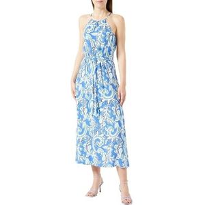 ONLY Dames Onlnova Life S/L Joy Long Dress Aop Ptm, Dazzling Blue/Aop:440 Soft Boho, 36