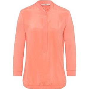 BRAX Dames Style Clarissa Cupro HYBRID blouse, Frozen Melba, 42, frozen melba, 42