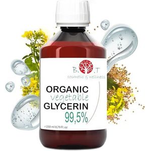 Plantaardige glycerine, vloeibare glycerine voor het maken van zeep, gezichts- en lichaamsvochtdispenser, pure 100% natuurlijke cosmeticabasis, 250 g