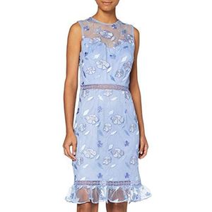 Chi Chi London Chi Ashtyn-jurk voor dames, Blauw, 14