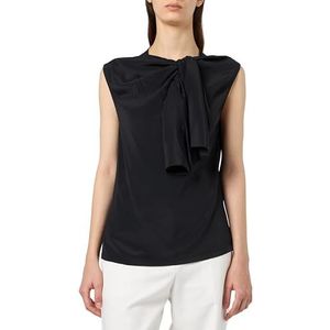 Pinko Tiberino Top Crepe de Chine, Z99_Zwart Sedan, 42 NL