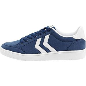 hummel Nassau Low-Top Sneakers voor heren, Blauw Zwart Iris 1009, 36.5 EU